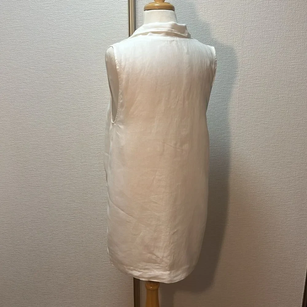Free People Sleeveless White Button-Up - Picture 6 of 13